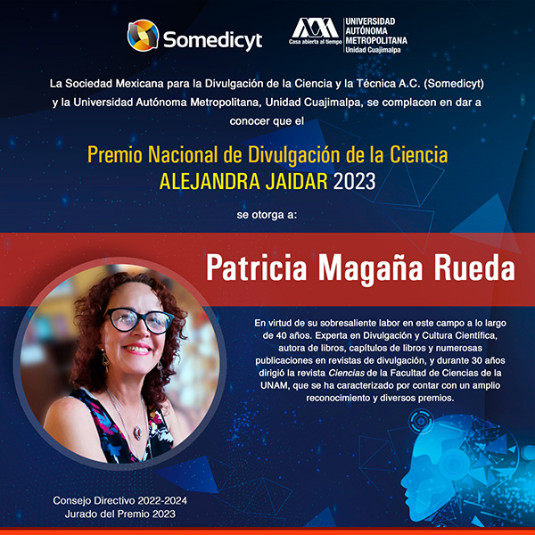 Premio Nacional de Divulgación de la Ciencia "Alejandra Jaidar" 2023